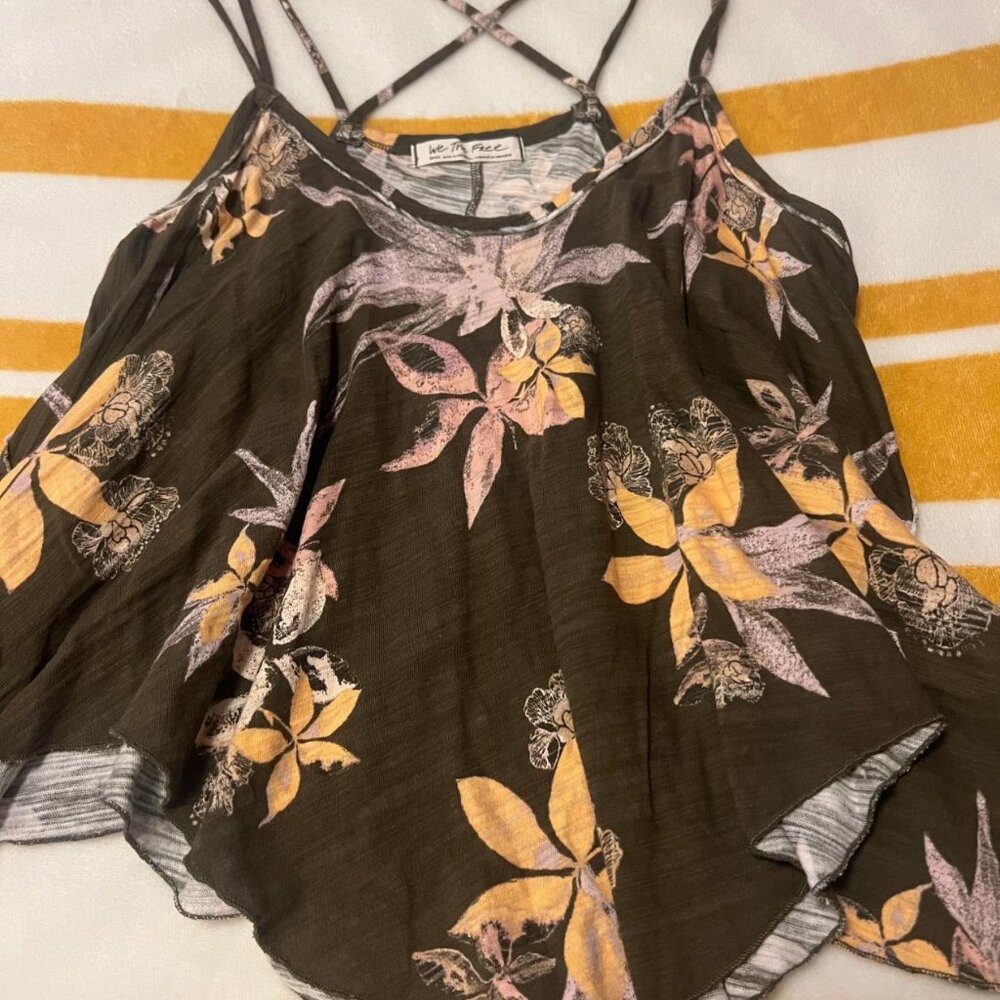 Free People Strappy Top - Size Small, Floral